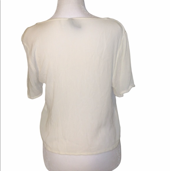 Divided Button-Up Blouse - Picture 3 of 3